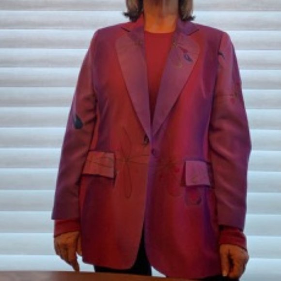 Glam-tastic Silk Jacket! - Picture 1 of 10